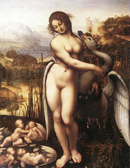 Cesare da Sesto Leda and the Swan Norge oil painting art